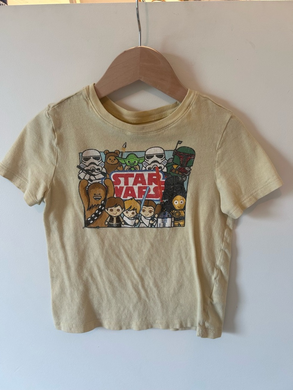 Old Navy Yellow Star Wars Character Graphic Tee